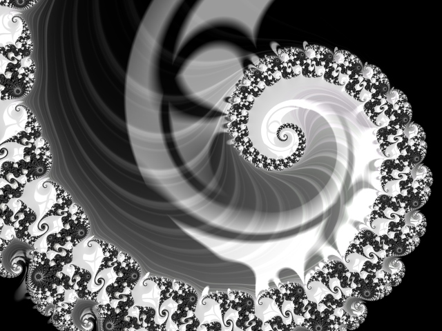 fractal black and white